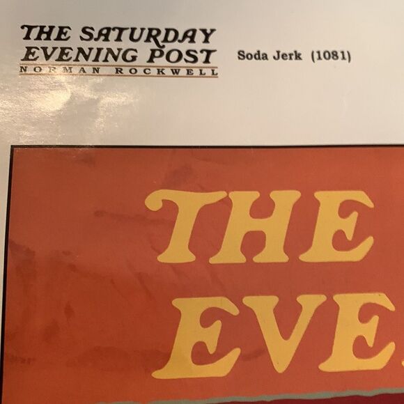 Norman Rockwell | VTG Puzzle 1953 Saturday Evening Post 1000 pc Soda Jerk - Picture 4 of 11